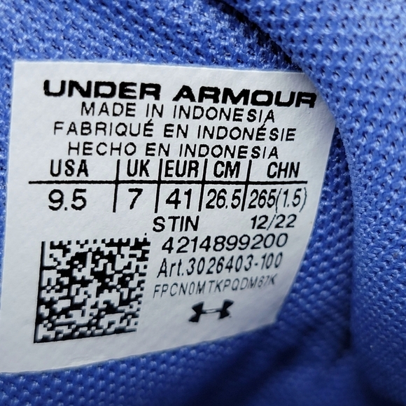 Under Armour Golf Shoe Charged Breathe  Cleats 3026403-100 Women’s Size 9.5 New - Picture 4 of 10